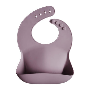 Mushie Silicone Baby Bib, Pale Mauve